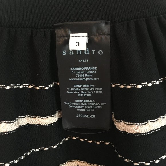 Sandro Jimmy Jacquard-Knit Bubble Skirt In Noir - Picture 4 of 4